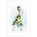 Poster Herbal Girl - abstract woman in skirt with white flowers 127866 additionalThumb 21