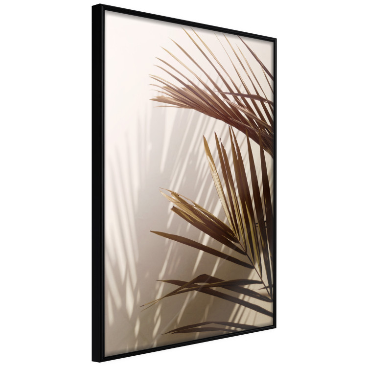 Poster Rhythmic Tones: Sepia - summer composition with tropical palm leaves 129466 additionalImage 11
