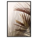 Poster Rhythmic Tones: Sepia - summer composition with tropical palm leaves 129466 additionalThumb 18