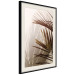Poster Rhythmic Tones: Sepia - summer composition with tropical palm leaves 129466 additionalThumb 2