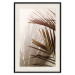 Poster Rhythmic Tones: Sepia - summer composition with tropical palm leaves 129466 additionalThumb 19