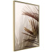 Poster Rhythmic Tones: Sepia - summer composition with tropical palm leaves 129466 additionalThumb 14