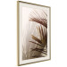 Poster Rhythmic Tones: Sepia - summer composition with tropical palm leaves 129466 additionalThumb 3