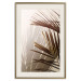 Poster Rhythmic Tones: Sepia - summer composition with tropical palm leaves 129466 additionalThumb 20