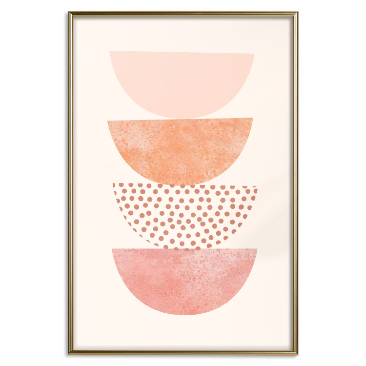 Wall Poster Halves - abstract fragments of circles with different patterns and colors 129766 additionalImage 17