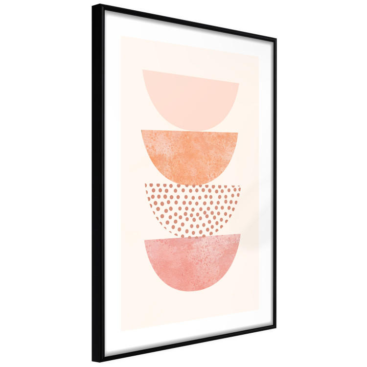 Wall Poster Halves - abstract fragments of circles with different patterns and colors 129766 additionalImage 6