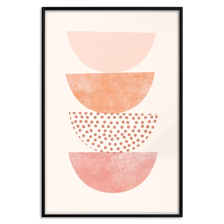 Wall Poster Halves - abstract fragments of circles with different patterns and colors 129766 additionalImage 16