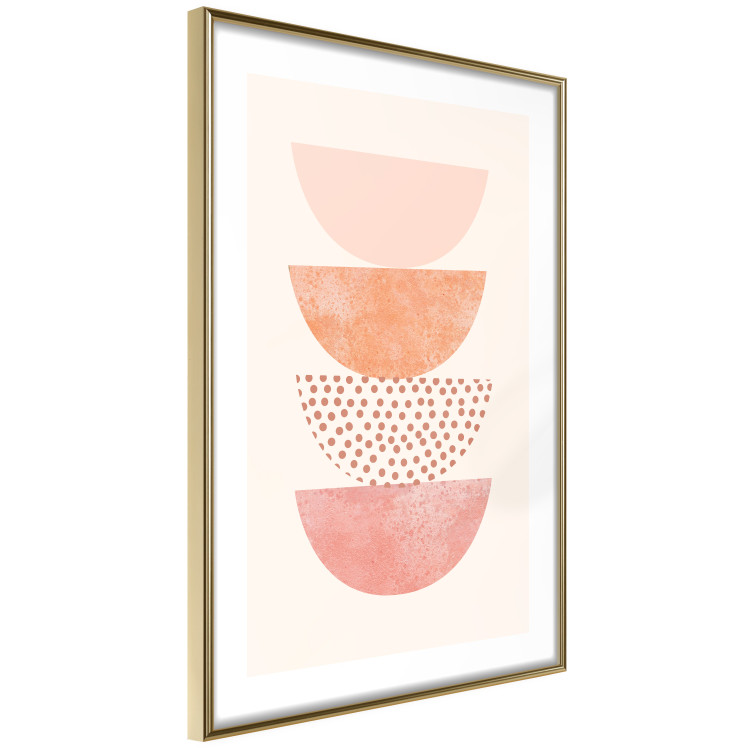Wall Poster Halves - abstract fragments of circles with different patterns and colors 129766 additionalImage 7