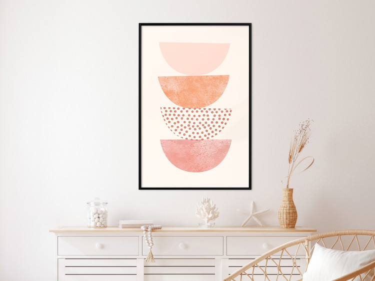 Wall Poster Halves - abstract fragments of circles with different patterns and colors 129766 additionalImage 4