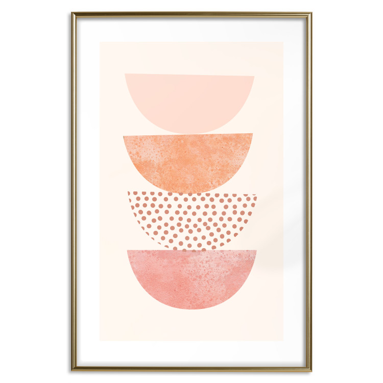 Wall Poster Halves - abstract fragments of circles with different patterns and colors 129766 additionalImage 14