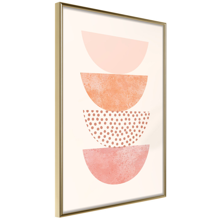 Wall Poster Halves - abstract fragments of circles with different patterns and colors 129766 additionalImage 12
