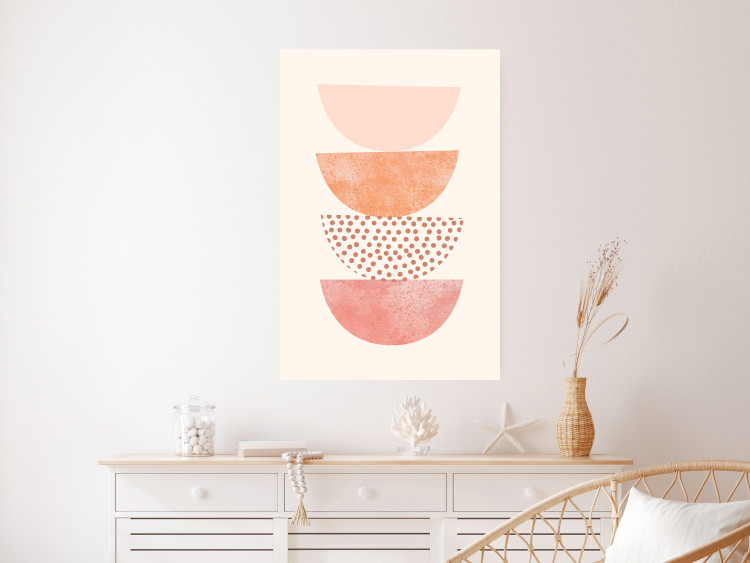 Wall Poster Halves - abstract fragments of circles with different patterns and colors 129766 additionalImage 2