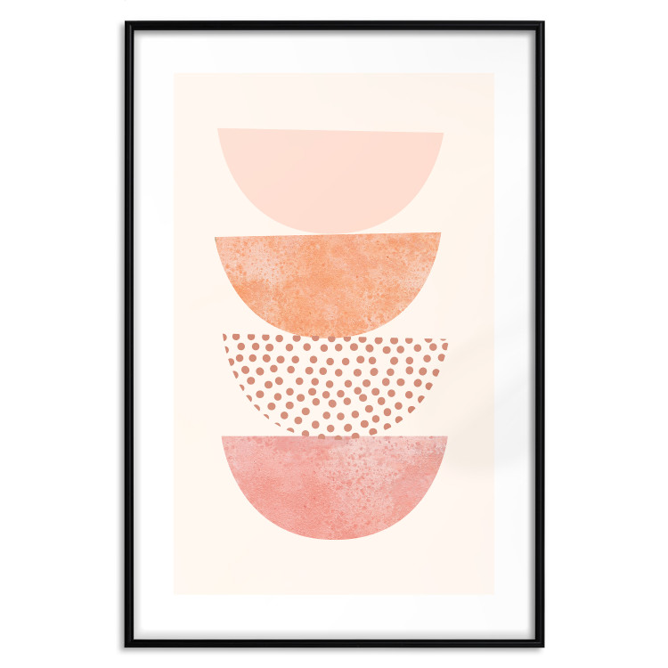 Wall Poster Halves - abstract fragments of circles with different patterns and colors 129766 additionalImage 15