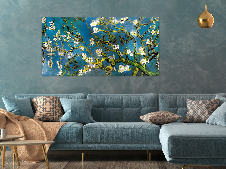 Canvas Blooming Almond Tree (1-piece) Wide - tree with white flowers 129866 additionalImage 3