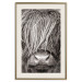 Poster Face to Face with Nature - black and white portrait of an animal with hair 130266 additionalThumb 20
