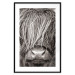 Poster Face to Face with Nature - black and white portrait of an animal with hair 130266 additionalThumb 17