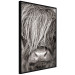 Poster Face to Face with Nature - black and white portrait of an animal with hair 130266 additionalThumb 13
