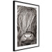 Poster Face to Face with Nature - black and white portrait of an animal with hair 130266 additionalThumb 8