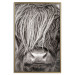 Poster Face to Face with Nature - black and white portrait of an animal with hair 130266 additionalThumb 21