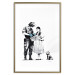 Wall Poster Dorothy and the Policeman - black mural of a girl with a dog on a white background 132466 additionalThumb 14