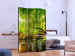 Room Divider Screen Forest Stream (3-piece) - waterscape among deciduous tree canopies 132766 additionalThumb 2