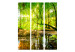 Room Divider Screen Forest Stream (3-piece) - waterscape among deciduous tree canopies 132766 additionalThumb 3