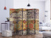 Room Divider Colorful Equation II (5-piece) - oriental colorful pattern on bricks 132966 additionalThumb 2
