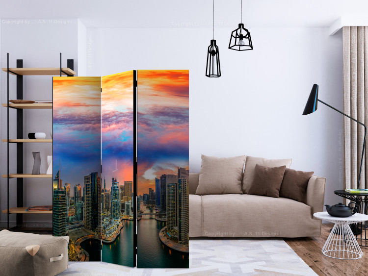 Folding Screen Afternoon in Dubai - skyline of skyscrapers against the sky 133966 additionalImage 4