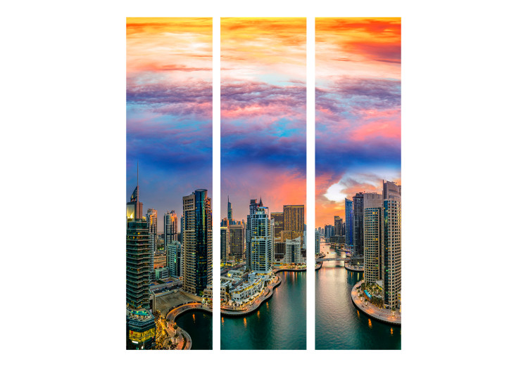 Folding Screen Afternoon in Dubai - skyline of skyscrapers against the sky 133966 additionalImage 3
