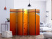 Room Divider Screen Footprints in the Sand II (5-piece) - orange beach and sun 134166 additionalThumb 2