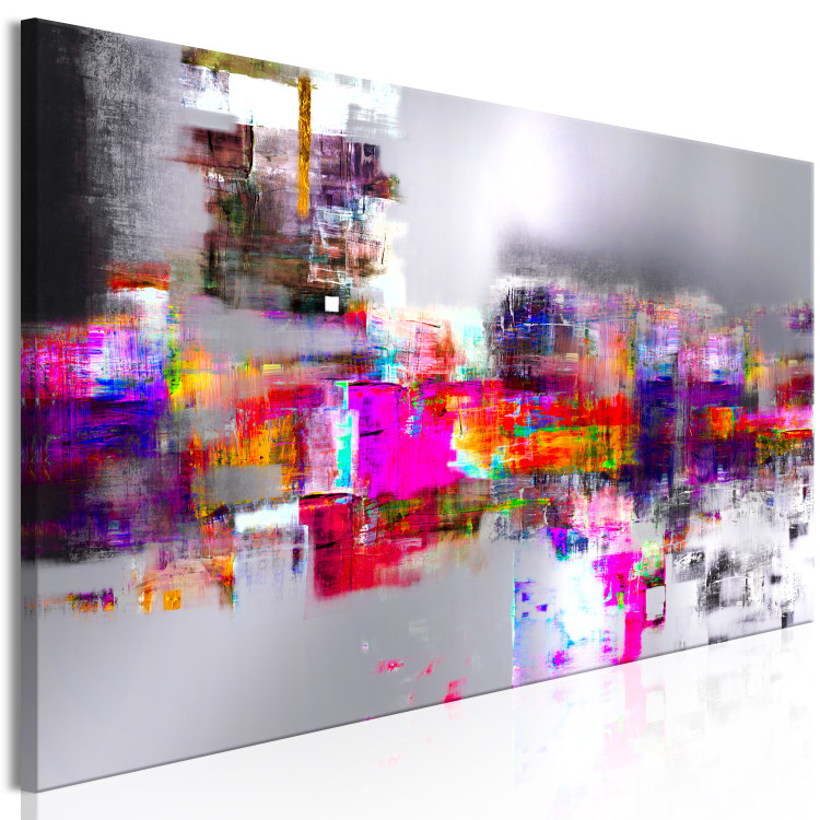 Canvas Art Print Enigma (1-piece) Narrow - artistic colorful abstraction 134366 additionalImage 2