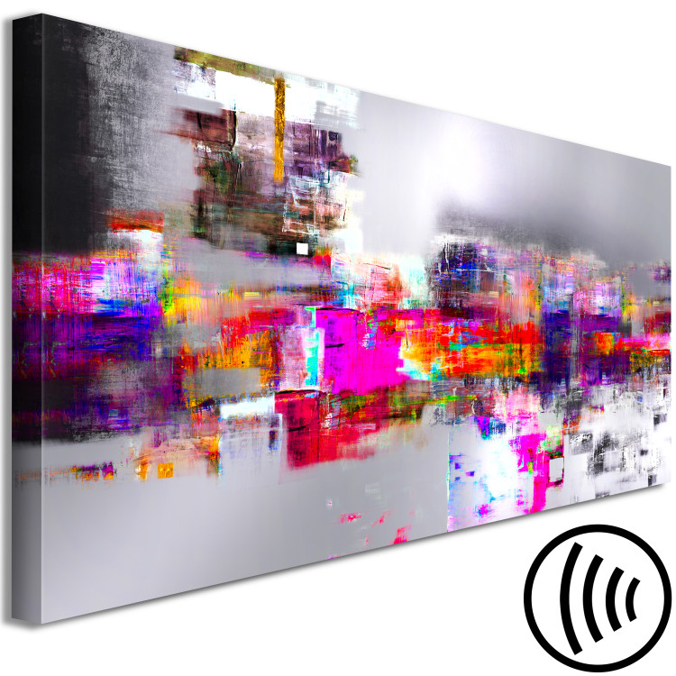 Canvas Art Print Enigma (1-piece) Narrow - artistic colorful abstraction 134366 additionalImage 6