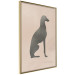 Wall Poster Serene Greyhound - black silhouette of a dog on a solid pastel background 135166 additionalThumb 23