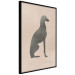 Wall Poster Serene Greyhound - black silhouette of a dog on a solid pastel background 135166 additionalThumb 24