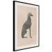 Wall Poster Serene Greyhound - black silhouette of a dog on a solid pastel background 135166 additionalThumb 20