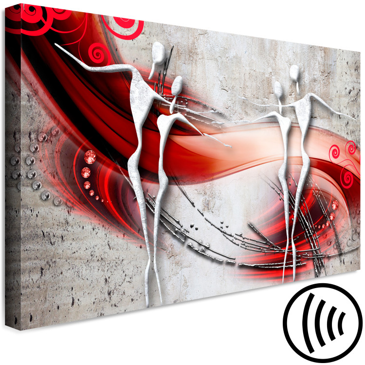 Canvas Print Flamenco with Ariana (1-piece) Wide - abstract human silhouettes 135566 additionalImage 6