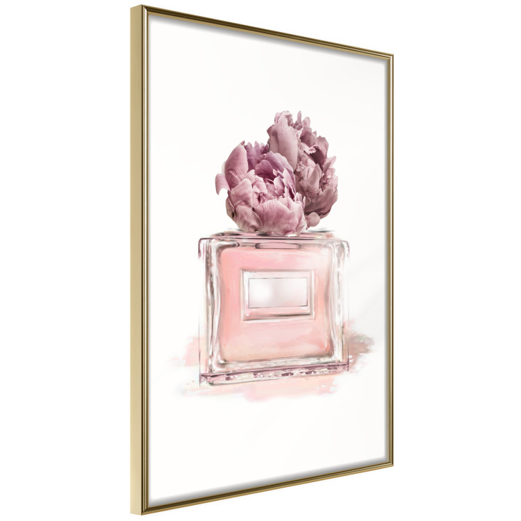 Poster Parisian Dream - pink perfume bottle and cap made of flowers 135766 additionalImage 6