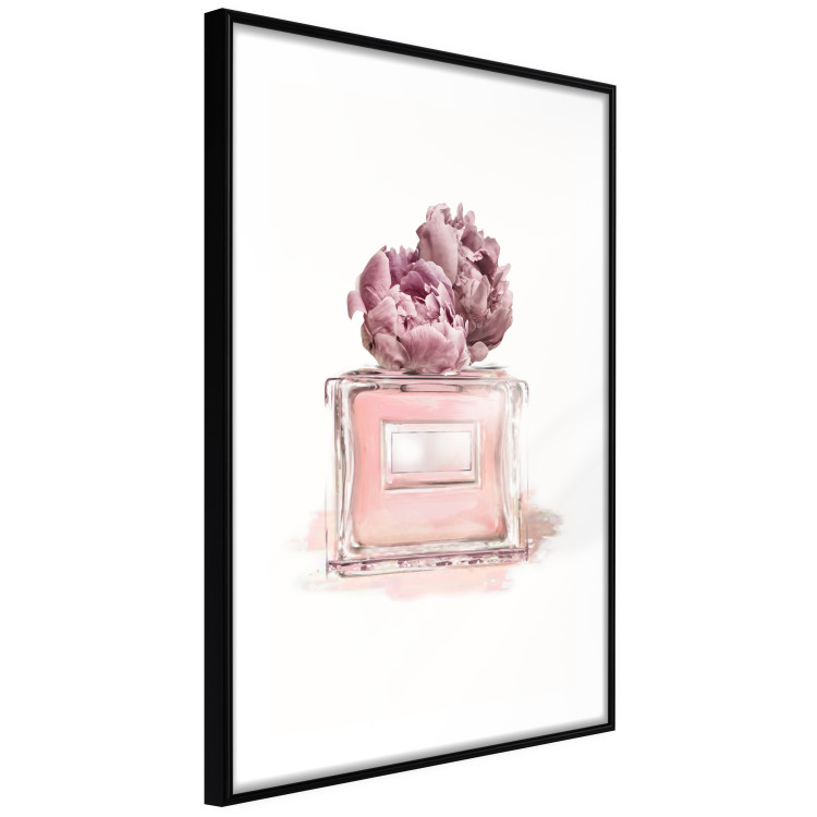 Poster Parisian Dream - pink perfume bottle and cap made of flowers 135766 additionalImage 7