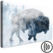 Canvas Print Lonely Expedition (1-piece) Wide - animal in misty forest landscape 137166 additionalThumb 6