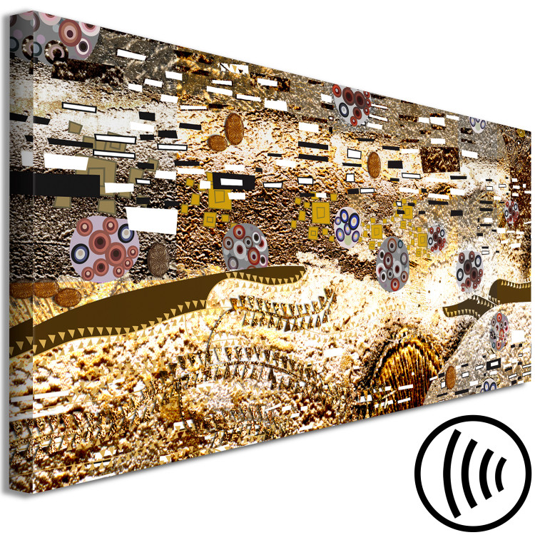Canvas Golden Klimt (1-piece) - abstraction inspired by the Austrian artist 138466 additionalImage 6
