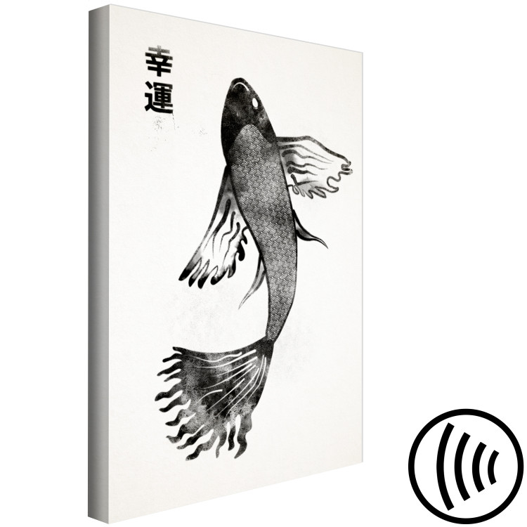 Canvas Fish of Happiness (1-piece) Vertical - animal painted on a light background 142466 additionalImage 6