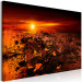 Canvas Art Print Landscape (1-piece) - view of the sunset and blood-red sky 143866 additionalThumb 2
