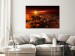 Canvas Art Print Landscape (1-piece) - view of the sunset and blood-red sky 143866 additionalThumb 3