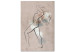 Canvas Dancing Woman - Graphic Representation of a Female Body in Motion 146166