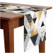 Table Runner Elegenat geometry - a minimalist design with imitation marble and gold 147166