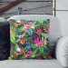 Decorative Microfiber Pillow Psychedelic flowers - floral motif in intensive colours cushions 147666 additionalThumb 6