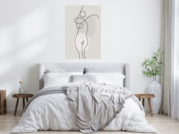 Wall Poster Figure of a Woman - Linear and Abstract Figure in a Modern Style 148966 additionalImage 13