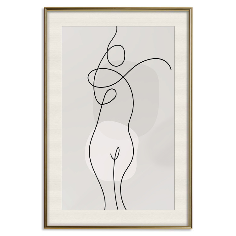 Wall Poster Figure of a Woman - Linear and Abstract Figure in a Modern Style 148966 additionalImage 24