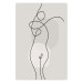 Wall Poster Figure of a Woman - Linear and Abstract Figure in a Modern Style 148966