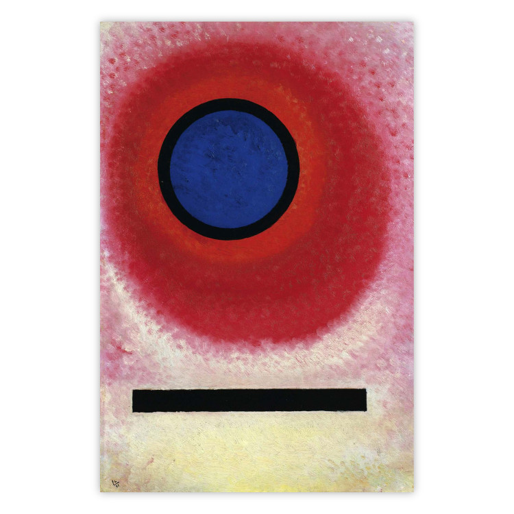 Wall Poster Blue Circle - Kandinsky’s Composition With Expressive Colors 151666